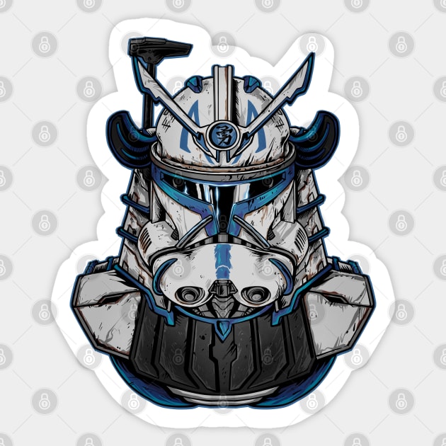 Captain Rex Sticker by kimikodesign